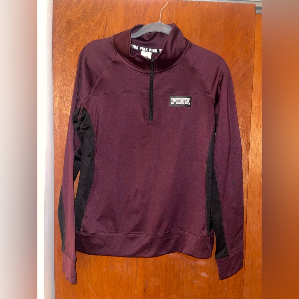 Victoria’s Secret PINK Maroon Quarter Zip